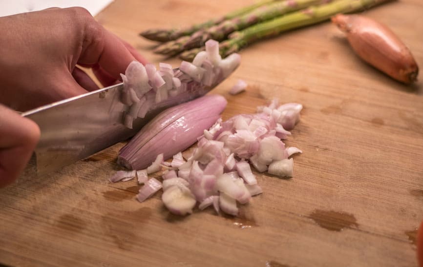 how to cut shallots for frying