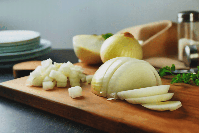 how to slice an onion for fajitas
