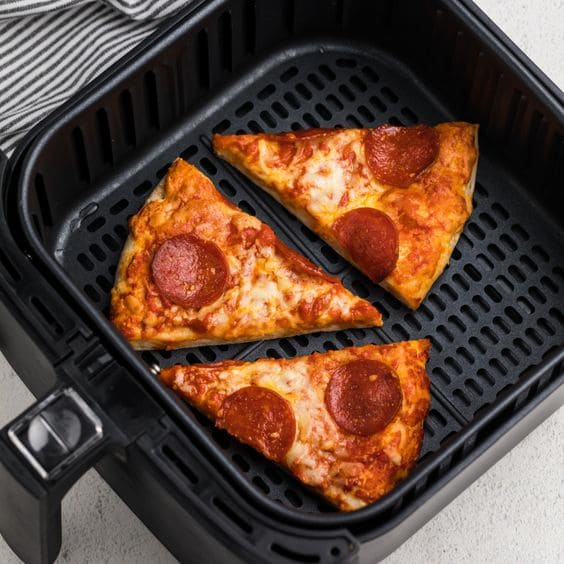 how to reheat frozen pizza in air fryer