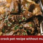 beef tips crock pot recipe without mushrooms