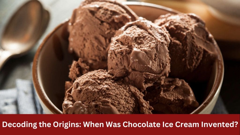 when was chocolate ice cream invented